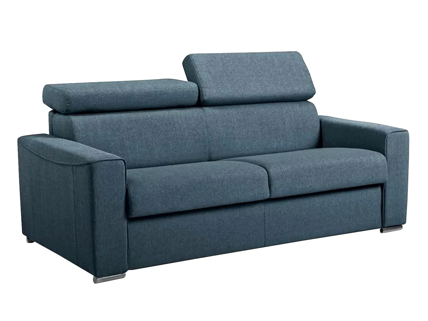 Vente-unique Sofá convertível abertura rápida tecido assento memória de forma 140 cm colchão 14 cm VIZIR^ Sofá