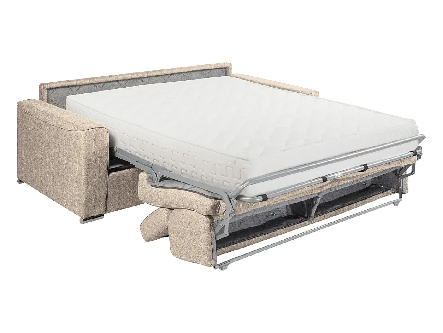 Vente-unique Sofá convertível em tecido assento com assento de memória de forma 140 ripas largas 22cm memória de forma VIZIR^ Sofá