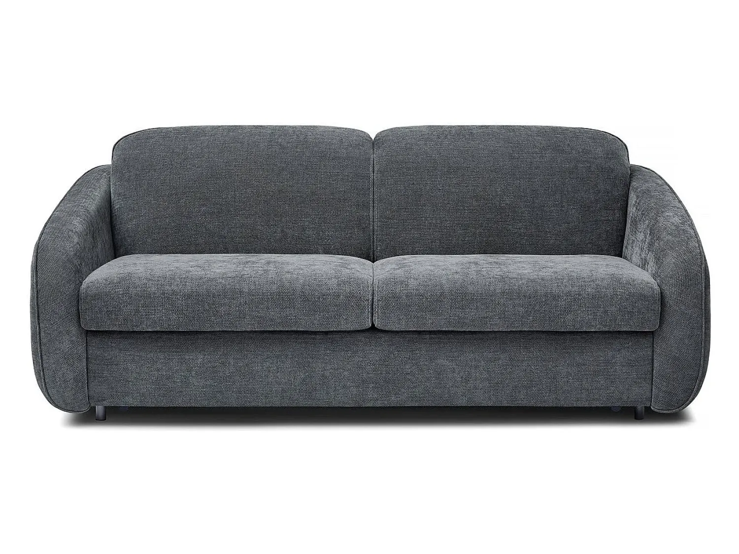 Habitat et jardin Sofá convertível "Laurie" Express em tecido texturado - cama de 140 cm - 3 lugares - Cinza^ Sofá