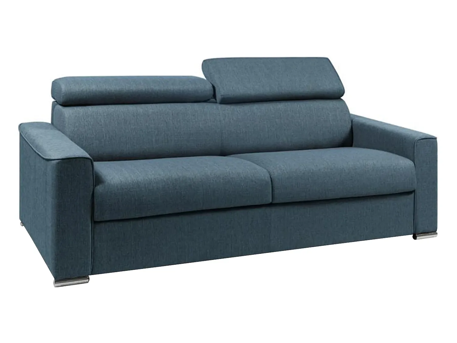 Vente-unique Sofá convertível tecido assento memória de forma 160 colchão memória de forma 14cm VIZIR^ Sofá