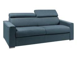 Vente-unique Sofá convertível tecido assento memória de forma 160 ripas largas 14cm memória de forma VIZIR^ Sofá