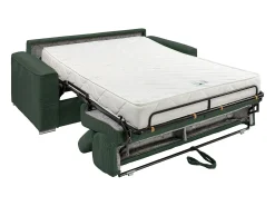 Vente-unique Sofá convertível veludo canelado assento memória de forma 140 cm ripas largas 18cm CALIFE^ Sofá