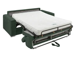 Vente-unique Sofá convertível veludo canelado assento memória de forma 140 cm ripas largas 14cm CALIFE^ Sofá
