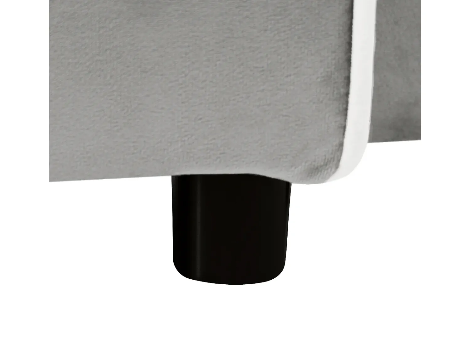 Poltrona| Sofá de 1 lugar - Poltrona com suporte para copos e suporte para telemóvel - veludo cinza e branco Cinzento claro