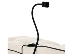 Poltrona* Sofá de 1 lugar - Poltrona com suporte para copos e suporte para telemóvel - veludo Bege