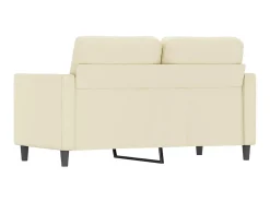 Sofá de 2 lugares 120 cm couro artificial cor PT685490^ Sofá