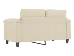 Sofá| Sofá de 2 lugares 120 cm couro artificial cor PT347072 Creme