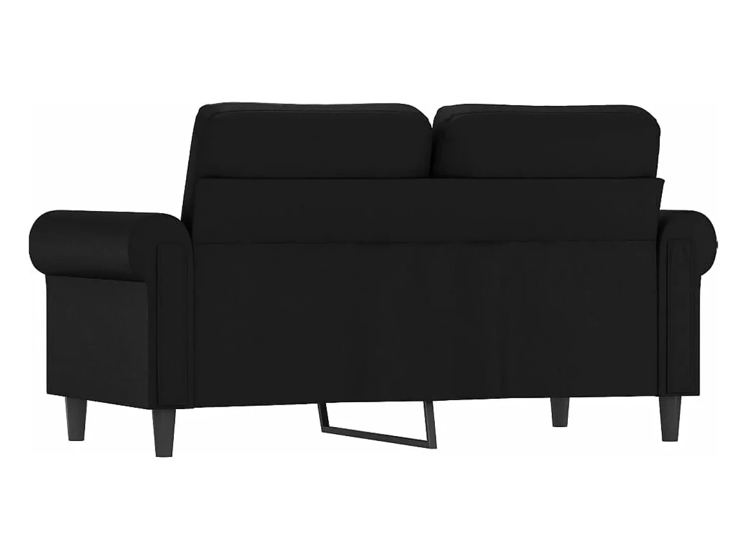 Sofá| Sofá de 2 lugares 120 cm couro artificial PT546453 Preto
