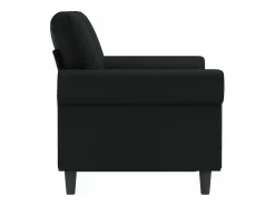 Sofá| Sofá de 2 lugares 120 cm couro artificial PT546453 Preto