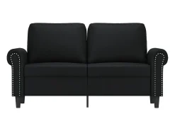 Sofá| Sofá de 2 lugares 120 cm couro artificial PT546453 Preto