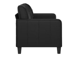 vidaxl Sofá de 2 lugares 140 cm couro artificial Preto
