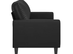 Sofá| Sofá de 2 lugares 140 cm couro artificial PT767572 Preto