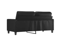 Sofá| Sofá de 2 lugares 140 cm couro artificial PT767572 Preto