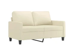 Online Sofá de 2 lugares 120 cm couro artificial cor PT186426 Creme