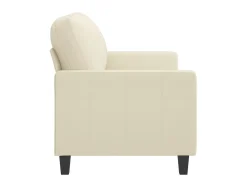 Online Sofá de 2 lugares 120 cm couro artificial cor PT186426 Creme