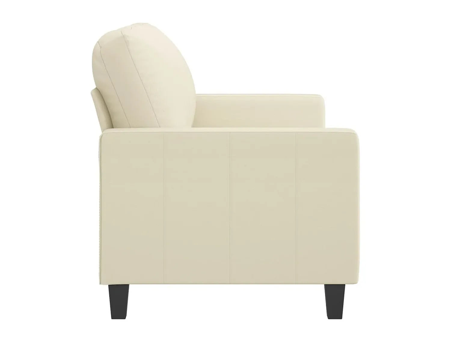 Online Sofá de 2 lugares 120 cm couro artificial cor PT186426 Creme