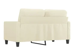 Online Sofá de 2 lugares 120 cm couro artificial cor PT186426 Creme
