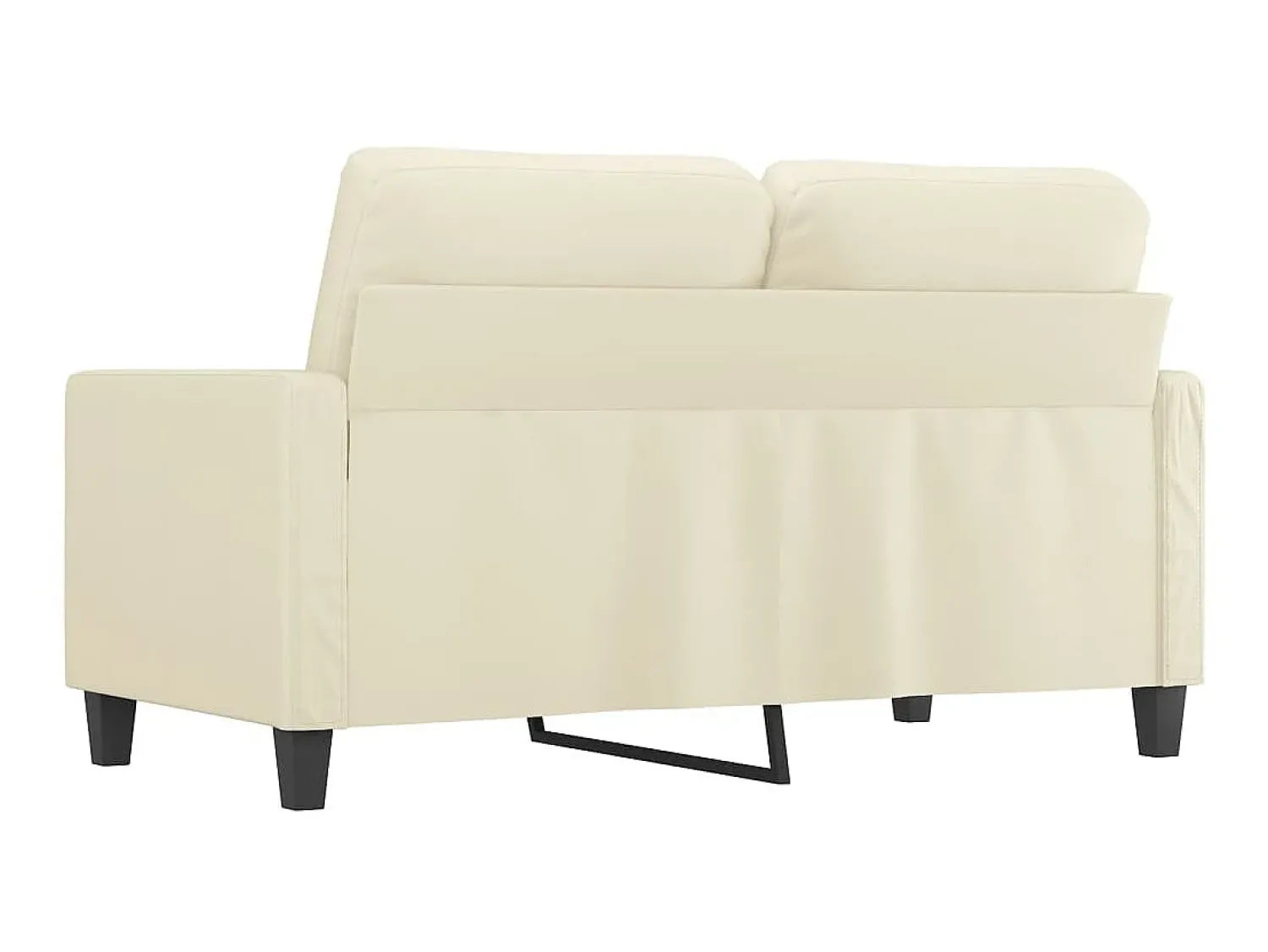 Online Sofá de 2 lugares 120 cm couro artificial cor PT186426 Creme