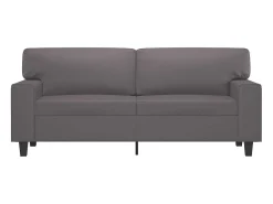 Sofá* Sofá de 2 lugares 140 cm couro artificial cinza PT329612 Cinzento