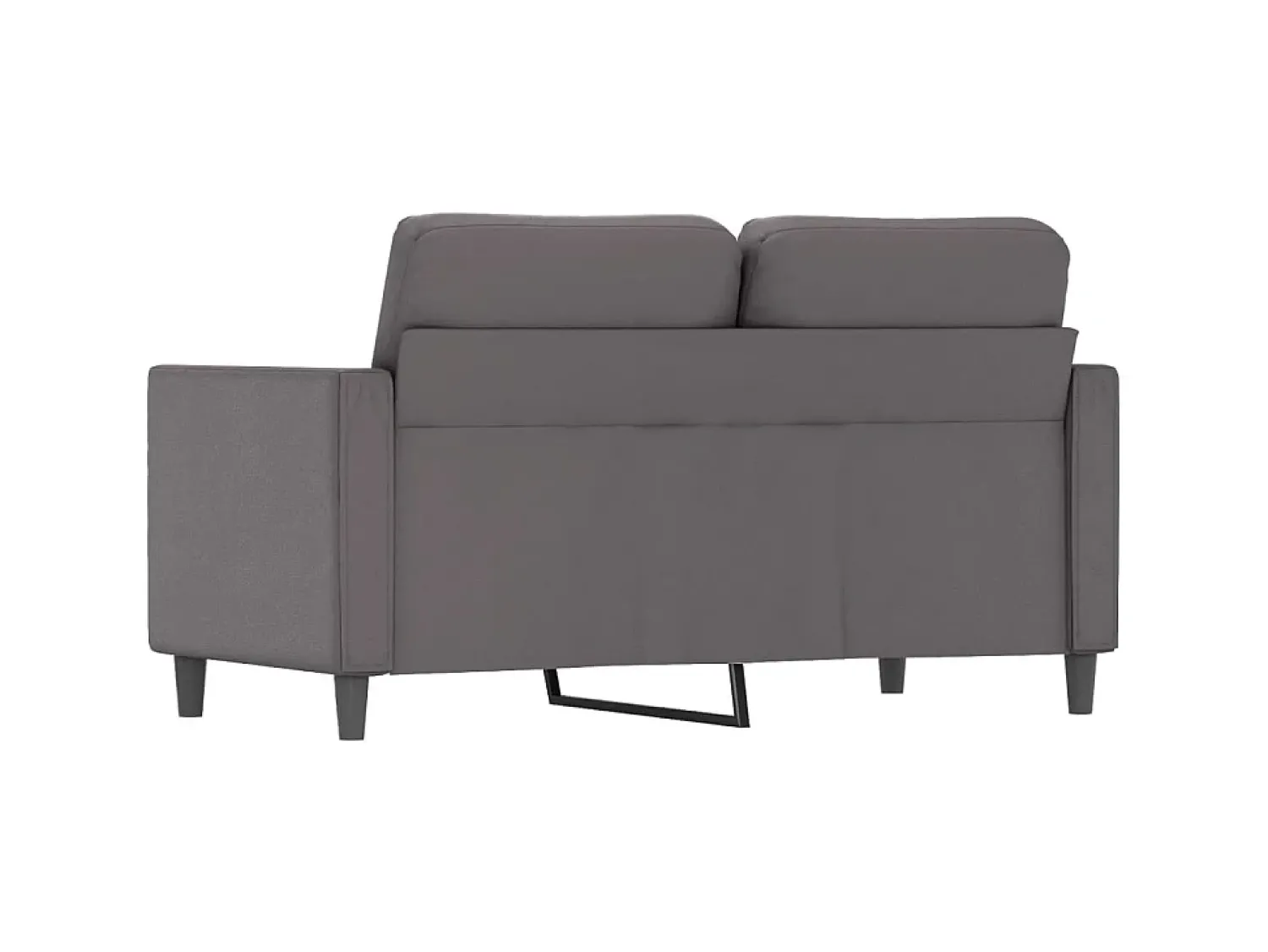 Sofá| Sofá de 2 lugares 120 cm couro artificial cinza PT241205 Cinzento