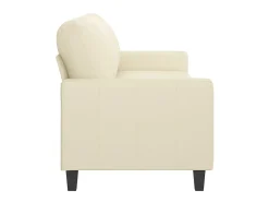 Sofá de 3 lugares 180 cm couro artificial cor PT227712^ Sofá