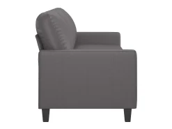 Clearance Sofá de 3 lugares 180 cm couro artificial cinza PT616772 Cinzento
