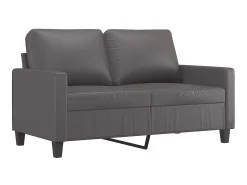 Sofá* Sofá de 2 lugares 120 cm couro artificial cinza PT758103 Cinzento
