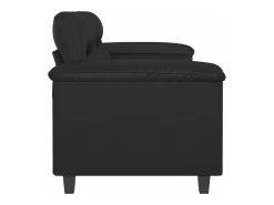 Sofá* Sofá de 2 lugares 120 cm couro artificial PT323655 Preto