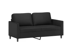 Sale Sofá de 2 lugares 140 cm couro artificial PT905763 Preto