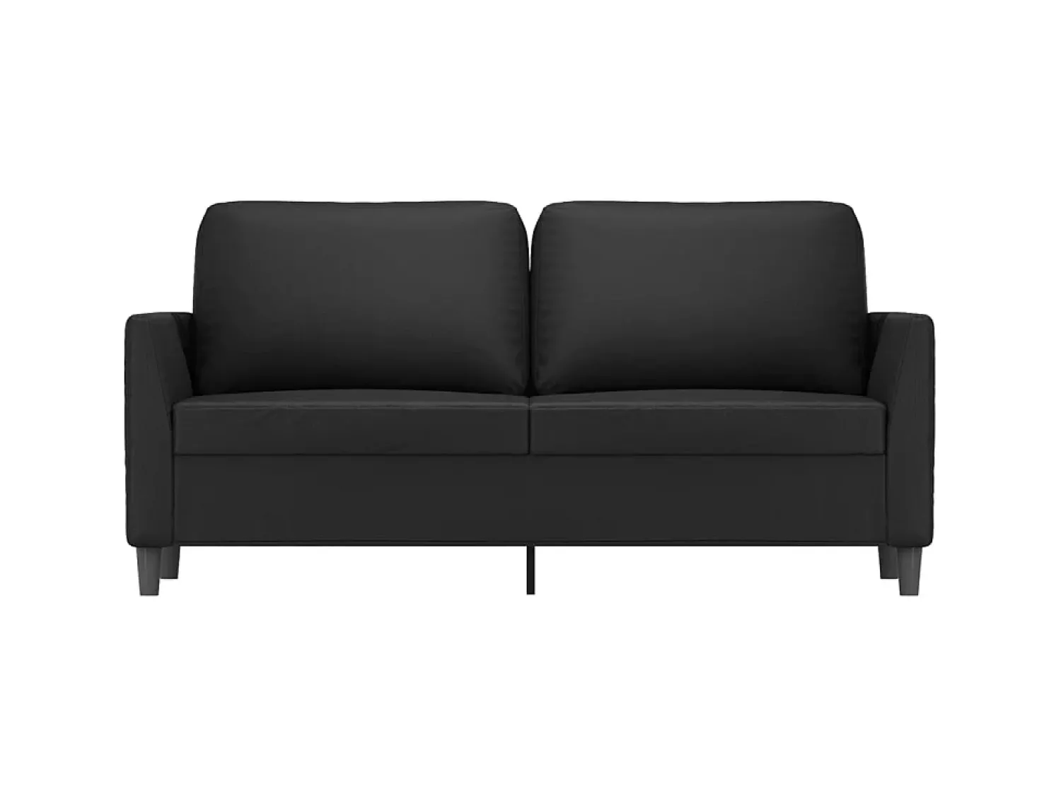 Sale Sofá de 2 lugares 140 cm couro artificial PT905763 Preto