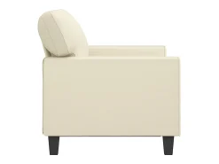 Sofá| Sofá de 2 lugares 120 cm couro artificial cor PT929279 Creme