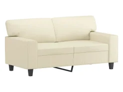 Sofá| Sofá de 2 lugares 120 cm couro artificial cor PT929279 Creme