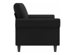 Sofá| Sofá de 2 lugares 140 cm couro artificial PT711966 Preto