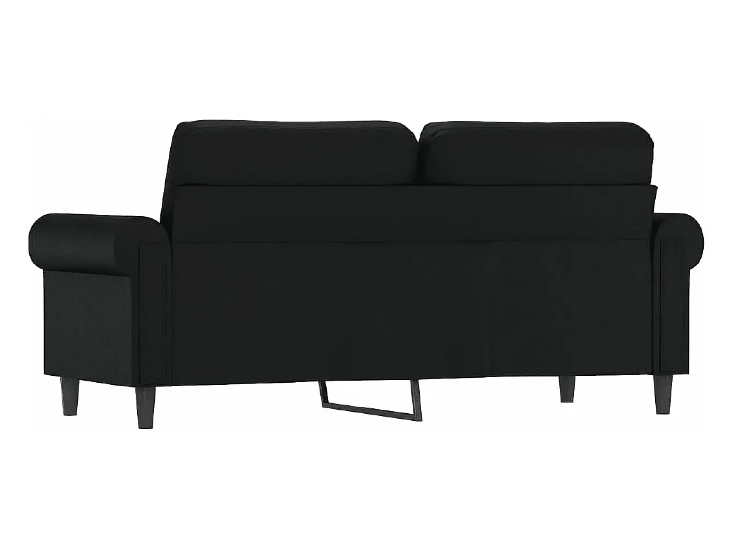 Sofá| Sofá de 2 lugares 140 cm couro artificial PT711966 Preto