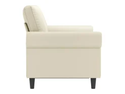 Sale Sofá de 2 lugares 120 cm couro artificial cor PT562645 Creme