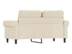 Sale Sofá de 2 lugares 120 cm couro artificial cor PT562645 Creme