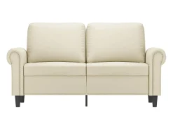Sale Sofá de 2 lugares 120 cm couro artificial cor PT562645 Creme