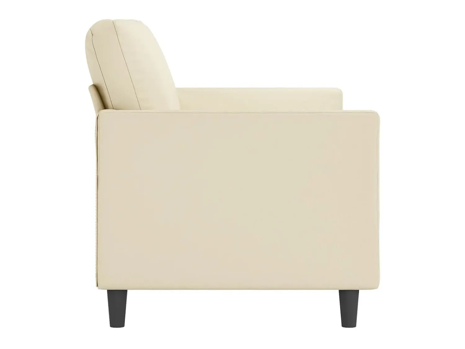 Sofá de 2 lugares 140 cm couro artificial cor PT116443^ Sofá