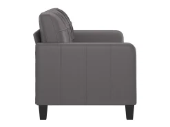 Sofá* Sofá de 2 lugares 140 cm couro artificial cinza PT159195 Cinzento