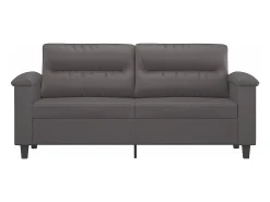 Online Sofá de 2 lugares 140 cm couro artificial cinza PT198968 Cinzento