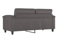 Online Sofá de 2 lugares 140 cm couro artificial cinza PT198968 Cinzento
