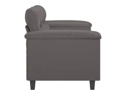 Online Sofá de 2 lugares 140 cm couro artificial cinza PT198968 Cinzento