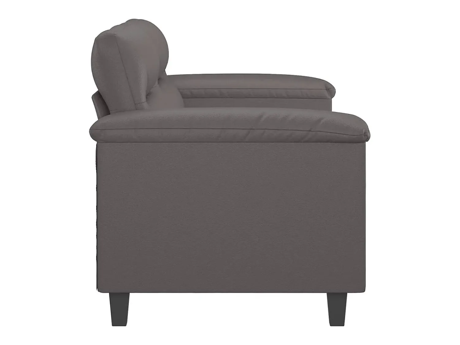 Online Sofá de 2 lugares 140 cm couro artificial cinza PT198968 Cinzento