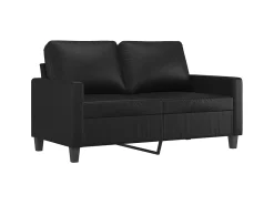 Sofá* Sofá de 2 lugares 120 cm couro artificial PT980232 Preto
