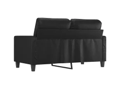 Sofá* Sofá de 2 lugares 120 cm couro artificial PT980232 Preto