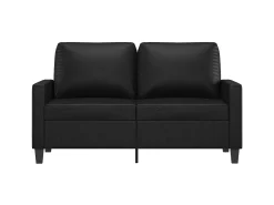 Sofá* Sofá de 2 lugares 120 cm couro artificial PT980232 Preto