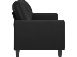 Sofá* Sofá de 2 lugares 120 cm couro artificial PT980232 Preto