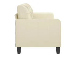 Sofá de 3 lugares 180 cm couro artificial cor PT965503^ Sofá