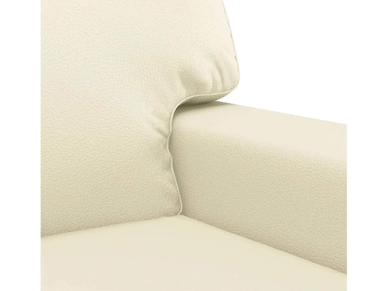 vidaxl Sofá de 2 lugares 120 cm couro artificial cor^ Sofá