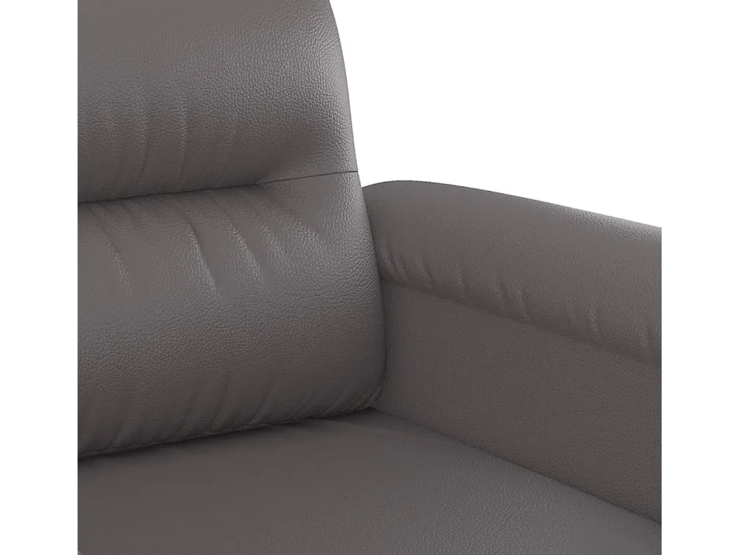 Sale vidaxl Sofá de 2 lugares 140 cm couro artificial cinza Cinzento